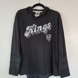 NWT Grey LA Kings Fleece Hoodie (Official NHL)
